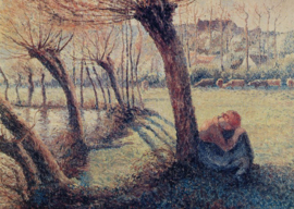Koeherderin bij Bazincourt, Camille Pissarro