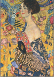 Dame met een waaier, Gustav Klimt