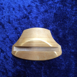 Houder voor agaatschijf 5,5x8,3 cm,  Franke houtsnijwerk