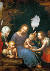 Madonna met de weegschaal, Elisabeth, Johannes en aartsengel Michael, Cesare da Sesto