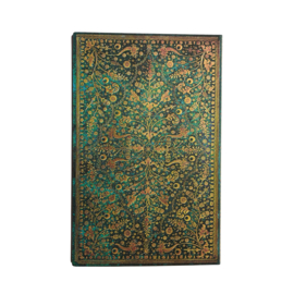 18 maands agenda Paperblanks July 2026-2027 Emerald Flower Maxi Vertical