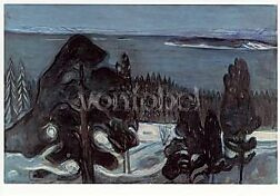 Winternacht, Edvard Munch