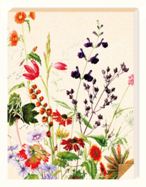 Organic Notitielijstje Zintenz Rode wilde bloemen