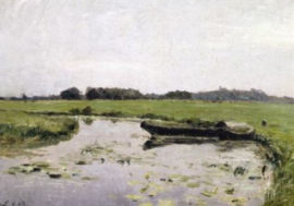 Twee boten op de Hamme, Otto Modersohn