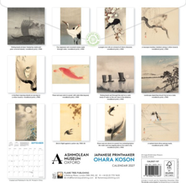 Ohara Koson, 30x30cm maandkalender 2027