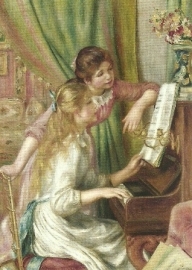 Jonge meisjes bij de piano, Pierre-Auguste Renoir