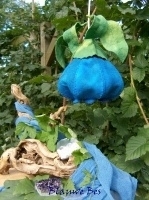 Blauwe bes, voor basislampje (zelfmaakpakketje)