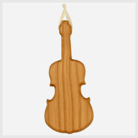 Houten kerstboomhanger viool