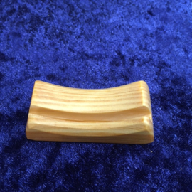 Houder voor agaatschijf 2,5x6 cm,  Franke houtsnijwerk