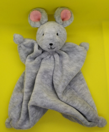 Knuffelpopje velours muis (21cm)