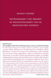 Notwendigkeit und Freiheit im Weltengeschehen und im menschlichen Handeln GA 166 / Rudolf Steiner