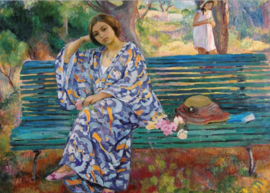 Op de groene bank, Henri Lebasque