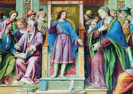 De twaalfjarige in de tempel, Bernardino Luini