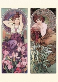 Amethyst, Emerald, Alphonse Mucha