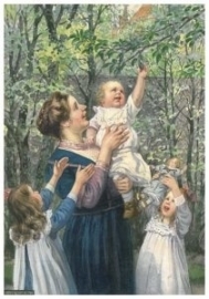 Moeder met drie kinderen, Cornelis Jetses