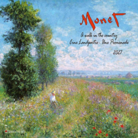 Monet, une promenade, 30x30cm maandkalender 2027