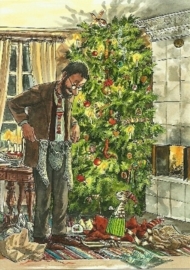 Pettson bij kerstboom, Sven Nordqvist