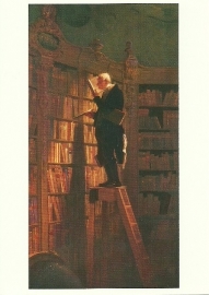 De boekenwurm, Carl Spitzweg