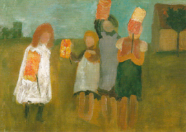 Kinderen met papieren lantarens, Paula Modersohn-Becker
