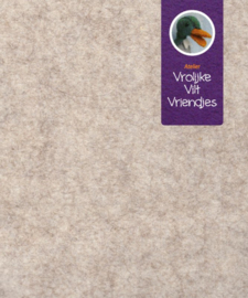 Wolvilt natuur licht beige G0