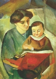 Elisabeth en Waltertje, August Macke