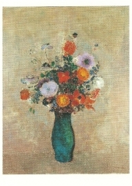 Veldbloemen in vaas, Odilon Redon