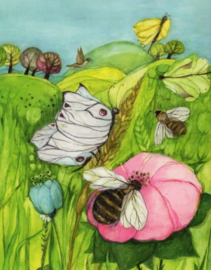 Bijen, bloesems en vlinders, Eva-Maria Ott-Heidmann DIN A4