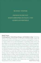 Erziehungskunst. Seminarbesprechungen und Lehrplanvorträge GA 295 / Rudolf Steiner