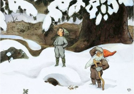Kabouterkinderen in de sneeuw, Elsa Beskow
