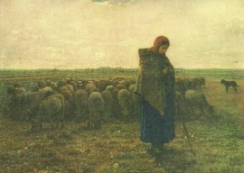 Schaapsherderin, Millet