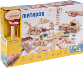 Matador Explorer E318 Constructieset Hout, 318 dlg