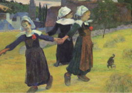 Dansende Bretonse meisjes, Paul Gauguin