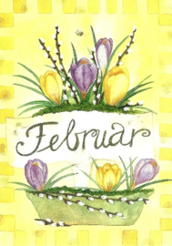 Maandkaart februari, Inga Berkensträter