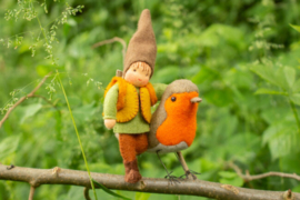 Kabouter met roodborstje (zelfmaakpakketje)