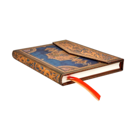 12 maands agenda Paperblanks 2027 Safavid Indigo Midi Horizontal
