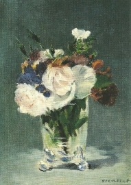 Bloemen in een kristallen vaas 2, Edouard Manet
