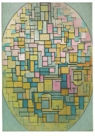 Tableau III: compositie in ovaal, Piet Mondriaan