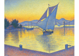 De haven bij zonsondergang, Saint Tropez, Paul Signac