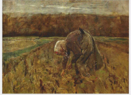 Aardappel verzamelaarster, Max Liebermann