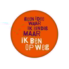 Button Geen idee waar ik eindig