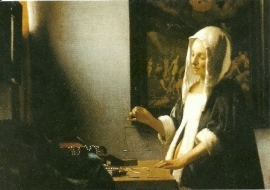 Vrouw met weegschaal, Johannes Vermeer