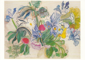 Boeket met irissen en rode klaproos, Raoul Dufy