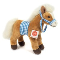 Paard staand met zadel (23 cm)