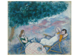 Bella, vrouw van de kunstenaar met dochter Ida, Marc Chagall