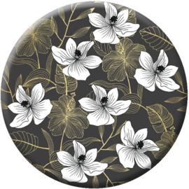 Spiegel met fluwelen etui Bloemen
