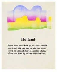 Illustratie bij gedicht Holland, Hendrik Nicolaas Werkman