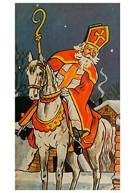 Sinterklaas op zijn paard