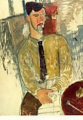 Portret Henri Laurens, Amadeo Modigliani