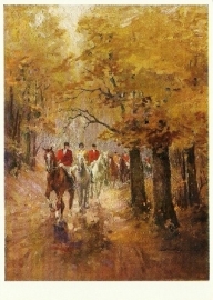 Buitenrit in de herfst, Alfred Lier