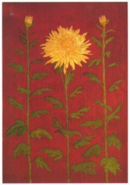 Drie witte chrysanten, S.C. Reitz